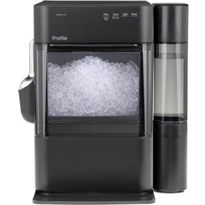 GE Profile Opal 2.0 Ultra Nugget Ice Maker with .75 Gallon Side Tank and Scale Inhibiting Filter, Scoop Included, 38 lbs in 24 Hours, Pellet Ice Machine with WiFi & Smart Connected, Black