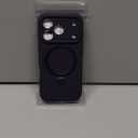 Designed for iPhone 17 Pro Case with Magnetic Invisible Stand, [Compatible with Mag-Safe][Full Camera Protection]Liquid Silicone Shockproof Phone Case with Anti-Scratch Microfiber Lining, Purple