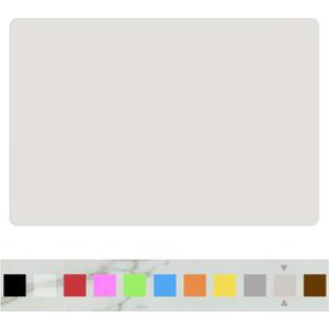 Silicone Placemats, Food-Grade Non-Slip Waterproof, Dining, Stain Resistant, Countertop Protector, Kitchen Counter Mat, Heat Resistant, Baking mat Dishwasher Safe (23.6"15.7"-1Pack, White Gray)