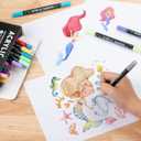 60 Colors Dual Tip Acrylic Paint Pens Markers, Double Tip Premium Acrylic Markers for Wood, Rock Painting, Glass, Canvas, Stone, DIY Crafts Making Art Supplies