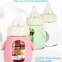 3 Pack Silicone Sleeves for MAM Baby Bottles - Anti Breakage Baby Bottle Holder, Compatible with MAM Baby Bottle, 6OZ