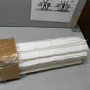 LazBlinds No Drill Cordless Roman Shades for Windows, 47" W x 64" H, White