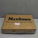 MaxSmeo Side Table, 3-Tier Small End Table, Modern Oval Night Stand Accent Table for Living Room, Bedroom, Rustic Brown