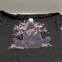 Japanese Geisha Sakura Cherry Blossom Japanese Samurai Girl Long Sleeve T-Shirt, S