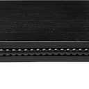 dwellington Farmhouse Display Wood Riser, 12" Decorative Black Beaded Pedestal Stand, Square Tiered Tray Decor for Kitcher Decor, Countertop