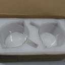 2 Pack Double Spout Glass, Espresso Shot Glass Measuring Cup Milk Cup Espresso Cups with Handle Espresso Clear Glass Espresso Measuring Glass for Home