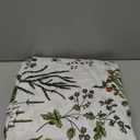 Duvet Cover Queen Size - 100% Cotton Reversible Floral Queen Duvet Cover Set with Zipper Closure, 3 Pieces Soft & Breathable Green Bedding Set for All Seasons