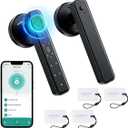 Fingerprint Door Lock, Door Locks for Bedroom, Keyless Entry Door Knob with Handle,Generate Passcode App Remotely-Smart Door Lock for Apartment, Office-Black
