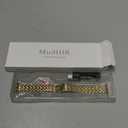 MioHHR Slim Metal Bands Compatible with Apple Watch Bands for Women 38mm 40mm 41mm 42mm (Series 11 10), Stainless Steel Strap Bands for iWatch Series 11 10 9 8 7 6 5 4 3 2 1 SE3/2/1, Gold