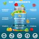 (2 Packs) Magnesium Glycinate Gummies for Adults & Kids, Magnesium Malate chewable 400mg,