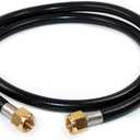 DOZYANT 5 Feet Propane Hose Extension with 3/8" Female Flare on Both Ends, Flexible Propane Gas Line Pipe for RV, BBQ Grill, Propane Tank, Heater and More