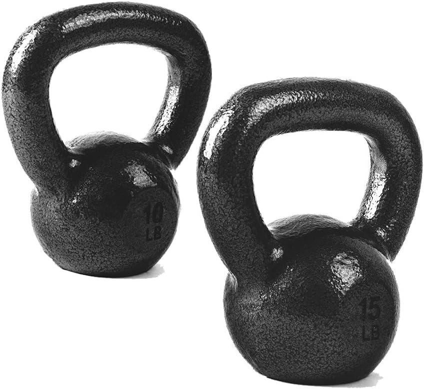 CAP Barbell Cast Iron Kettlebell - Coated Options, Singles and Sets, Multiple Weight Choices