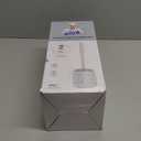 MR.SIGA Toilet Bowl Brush and Holder, Premium Quality, with Solid Handle and Durable Bristles for Bathroom Cleaning, White, 1 Pack (One Size)