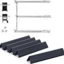 Spirit e310 Burners & Spirit e310 Flavorizer Bars for Weber Spirit 300 and GS4 Spirit II E310 Spirit E310 E/S315 E/S320 Grills With Front Control, 7636 Heat Plates (15.3") & 69787 Burner Tubes (18")