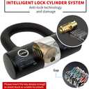 AKM Bike Lock Chain Lock 120cm/4ft Heavy Duty Durable 12mm Thick Anti-Theft Bicycle Chain Lock with 4Keys Security 16mm U Lock Disc Lock for Bicycle,Moped,Scooter,Motorcycle