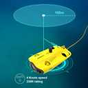 Chasing Gladius Mini Drone S Flash Pack - ROV - Up to 200 m - 4K UHD Camera - Including: Direct-Connect Remote Controller, 64GB SD card, Grabber Claw B, Backpack - Yellow