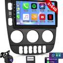 [2+64G] for Mercedes Benz W163 ML320 ML350 ML400 ML500 1997-2005 Upgrade Radio - 9 inch Android 13 Touchscreen Stereo - Carplay/Android Auto/1080P/EQ/WiFi/Mirror Link/SWC + AHD Backup Camera + Mic