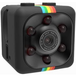 Spy Camera Hidden Camera, Portable Tiny Rechargeable Battery Powered HD 1080P Mini Camera, Night Vision Motion Activated Micro Digital Body Nanny Cam for Home Office Car Drone