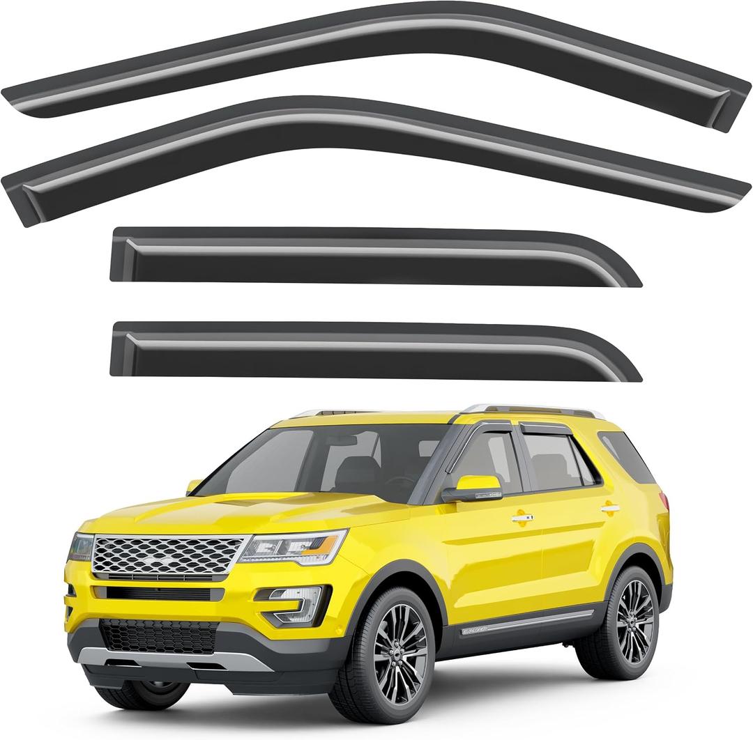 Out-Channel Window Visors Rain Guards for Ford Explorer 2011-2019