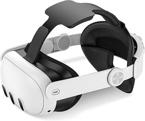Head Strap Accessories Compatible with Oculus Meta Quest 3S/3, Replacement Elite Strap for Enhanced Support and Comfort in VR, Included Lens Protector Cover