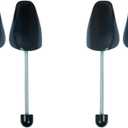 2 Pairs Plastic Shoe Trees for Men (Black)