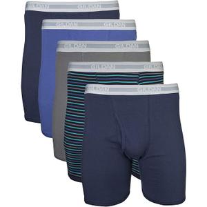 Gildan mens Underwear Boxer Briefs, Multipack, X-Large, Mixed Navy