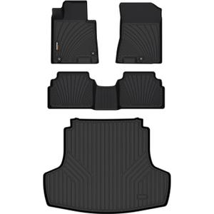 Binmotor-All Weather Floor Mats & Cargo Liner Set for Kia K5 2021-2026 (Only FWD) / 2020-2026 Hyundai Sonata (Only FWD and Gas Version) Car Accessories for Kia K5 