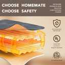 Homemate Electric Heated Blanket Queen - 84"x90" Heating Blanket Queen Size Dual Control 1/2/4/6/8 Hours Auto-Off 10 Heat Level Over-Heat Protection Flannel Sherpa ETL Certification (Light Grey)