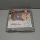 ZOBER Christmas Ornament Storage Box - Stores 64 3" Ornaments, With Dividers - Ornament Organizer Storage Box, Durable Christmas Containers Holder, Dual Zipper - Gray