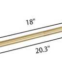 Wall Mounted Towel Rack for Bathroom, 18 Inch Brushed Light Gold Towel Bar with Stainless Rack and Hand Towel Holder, Bathroom Towel Racks and Shower Towel Rack (Gold, 20 Inch)