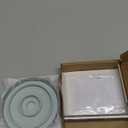 1/2" Thick Spacer for Tub Spout, Flange Trim Ring for Bath Faucet, Eschutcheon Cover Plate for Spigot with Split PVC Blocking Water, Shower Pipe Remodeling Sealer (White)