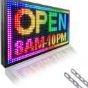 P10 Outdoor Scrolling Led Sign 27X14 WIFI Control Full Color with High Brightness and New SMD Technology led sign Programmable for Store Business board