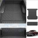 Trunk Bed Mat Compatible with 2019-2025 Dodge Ram 1500 5.7Ft Bed Liner Tailgate Mat Tailgate Liner TPE 2024 Ram 1500 Accessories (Trunk Bed Mat 5.7Ft+Tailgate Mat)