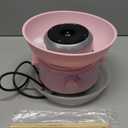 Cotton Candy Machine for Kids & Family, Mini Cotton Candy Maker with 10 Sticks & Sugar Scoop, Home Birthday Family Party Christmas Gift (Pink)