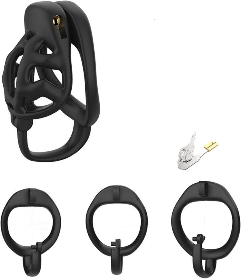 Tiny Fitness Protective Cage Equipment - Flip-top Design and 3 Sizes of carabiners (41/46/51mm)-UShlZ32 (Black, Short)