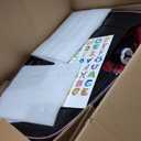 ELEMARA Toddler Bumper Car with Big Wheels, 2.2 Mph, Ride On Toys for Toddlers with DIY Stickers, 12v Electric Bumper Cars for Kids with Bluetooth,LED Light,Music for Indoor Outdoor,Peach Pink