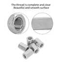 Pack of 5 M12 x 1.75-Pitch 30mm Length Metric Hex Coupling Nut 304 Stainless Steel Fully Threaded