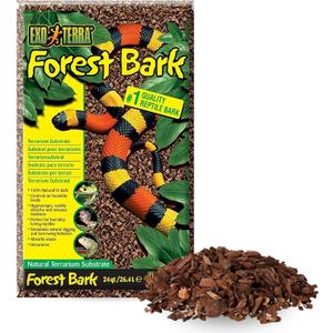 Exo Terra Forest Bark Natural Fir Terrarium Reptile Substrate, 24-qt