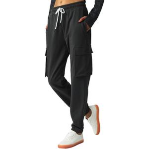 SPECIALMAGIC Women's Cargo Sweatpants Cotton Athletic Joggers 4 Pockets Sporty Pants, Size XL