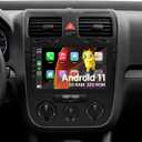 Car Radio Stereo for VW Golf 5 6 Passat Jetta Caddy EOS T5 Tiguan Touran CC Polo Skoda Yeti Fabia, 2+32GB 10.1" IPS Touch Screen for VW Passat with Carplay Android Auto GPS Bluetooth WiFi