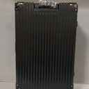 HotWay Zipperless Suitcase with Aluminum Frame, Checked In 28 Inch, Black