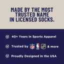 For Bare Feet NHL Unisex Kids Nhl Mvp Crew Sock Youth (Black)