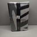 Outdoor Rug 9x12 ft Waterproof, Reversible Outdoor Plastic Straw Rug for Patios Clearance, Outdoor Area Rug Carpet RV Mat for Camping Backyard Deck Porch (Black&White-Leaves)