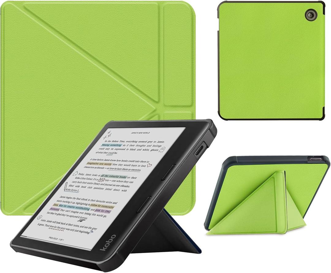 Case Compatible with Kobo Libra Colour(2024) and Kobo Libra 2(2021) e-Reader, Includes a Screen Protector - Premium PU Leather Cover with Auto Sleep/Wake
