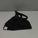 Ababalaya Satin Lined Turban for Women Mens Halo Turban Silky Lined Durag for Waves Braids Locs Sleeping Bonnet Sleep Cap (Blackblack)