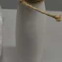 White Ceramic Vase-Flower Vase Dried Flower Vase for Modern Home Decor, Fit for Foyer Living Room Fireplace Bedroom Kitchen, Decent Gift, 8.27" H