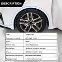 SecosAutoparts Front Fender Plastic Liners, Fit for Kia Forte 2017 2018, Front Driver & Passenger Side Wheel Splash Liner, Replace# 86812B0000 86811B0000, KI1248153 KI1249153