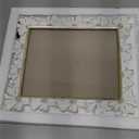 8x10 Vintage Picture Frame, Antique White Ornate Photo Frame, for Tabletop and Wall Display, Decorative Floral Design Retro Home Decor, Old Fashioned Photo Gallery Art