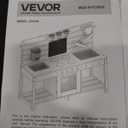 VEVOR Toddler Mud Kitchen, Wood Outdoor Play Kitchens for Kids with Stoves