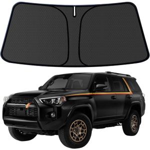 4Runner Customized Windshield Sun Shade for 2010-2025 2026 4Runner Front Window Sunshade Visor Protector Foldable Blocks UV Rays Keep Car Cooler Accessories